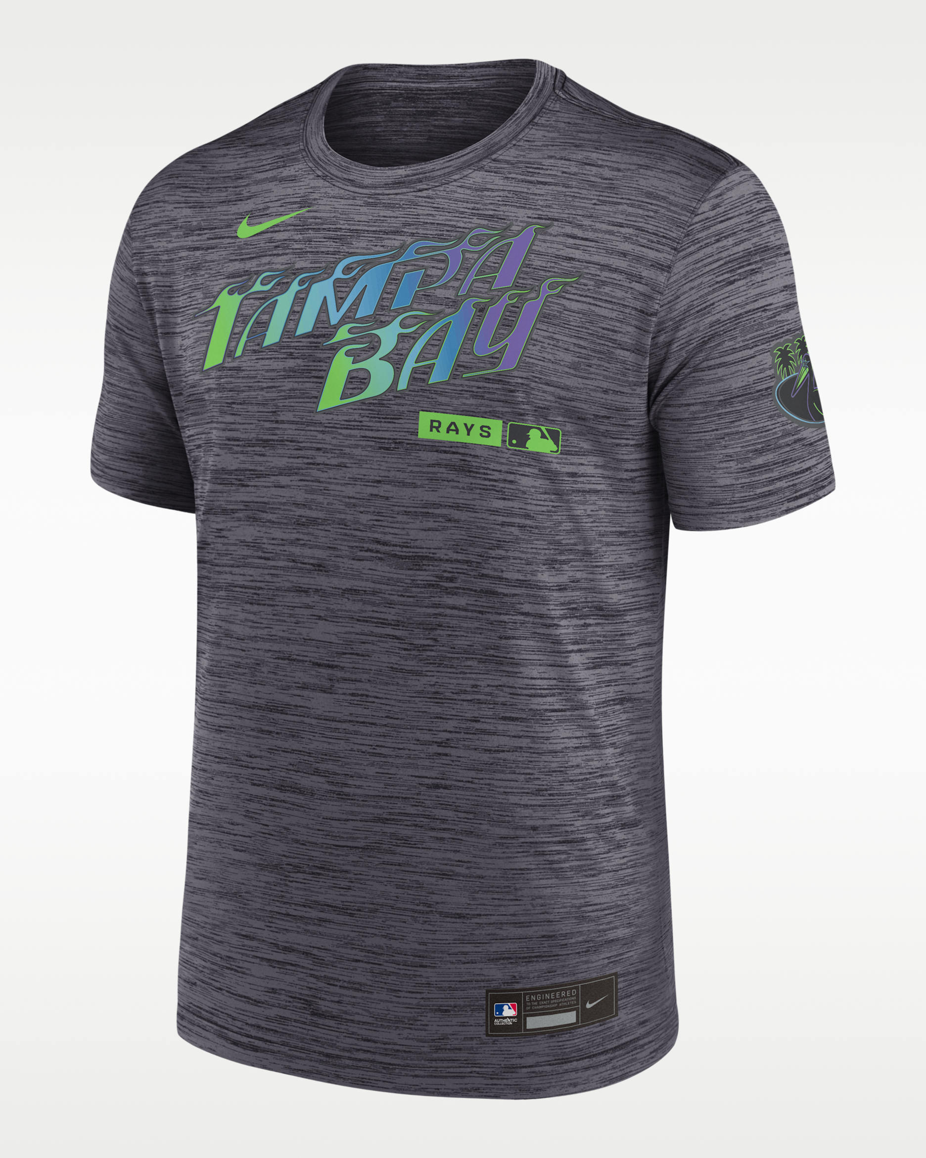 CT203576〜9 Tampa Bay Rays City Connect Velocity Men's Nike Dri-FIT MLB T